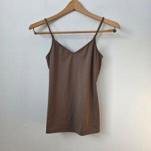 Express Women's Brown V-Neck Cami - XS